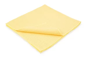 Yellow Diamond Weave Drying Towel Single